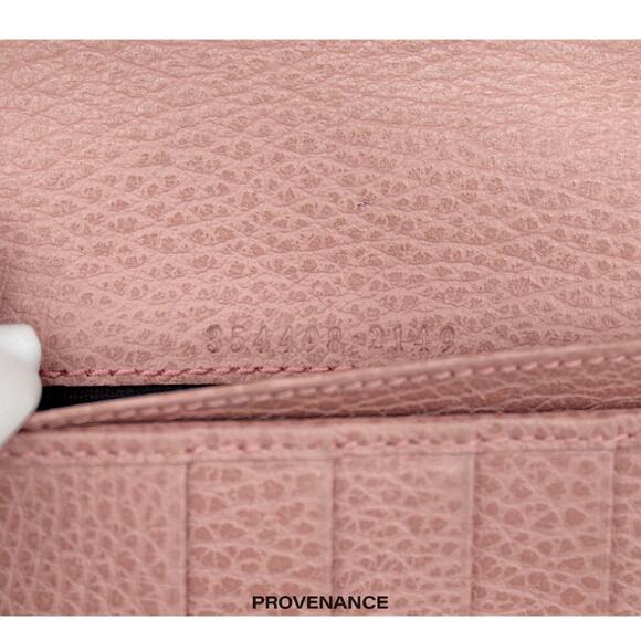 🔴 Gucci "Made in Italy" Long Wallet - Powder Pink Leather - Picture 8 of 10